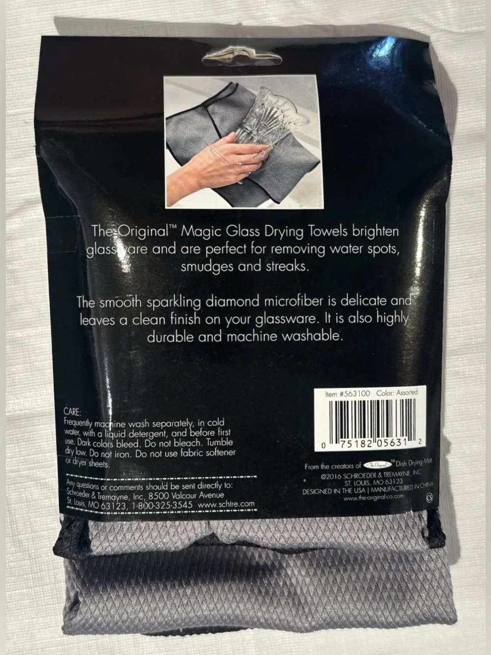 NEW 3 PK ORIGINAL MAGIC GLASS DRYING TOWELS CLEANING MICROFIBER GLASSES MIRRORS
